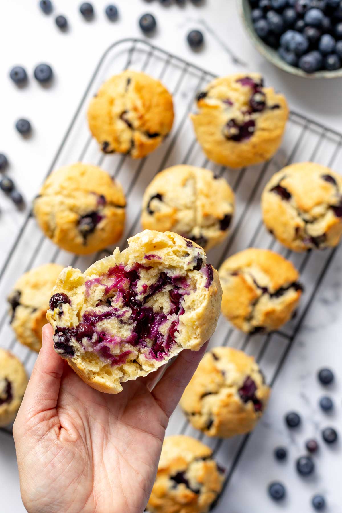 Blaubeermuffins mit Joghurt 