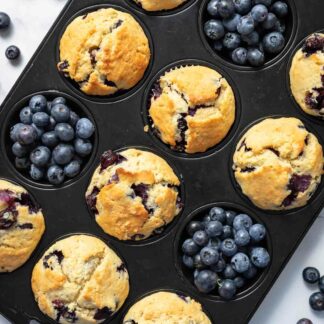 Blaubeermuffins mit Joghurt 