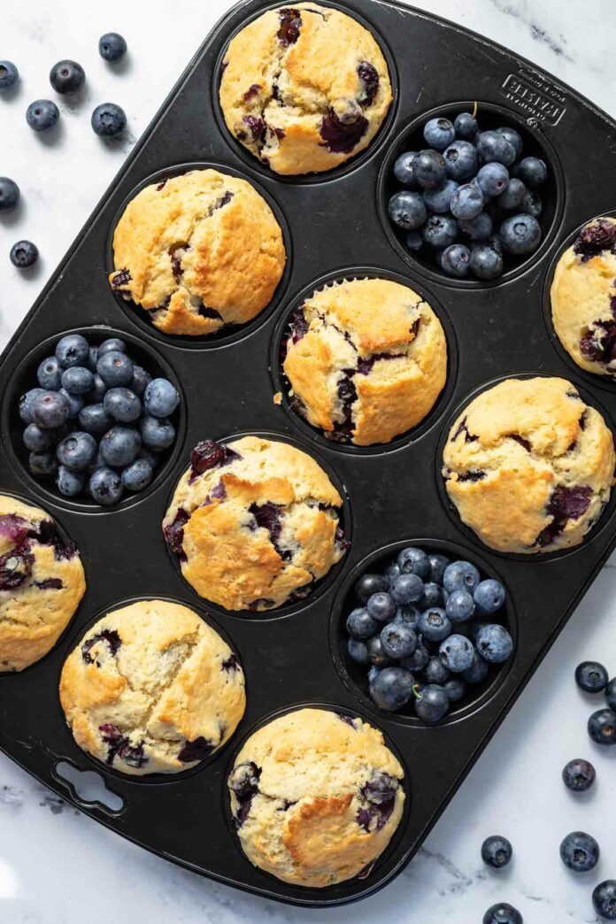 Blaubeermuffins mit Joghurt 