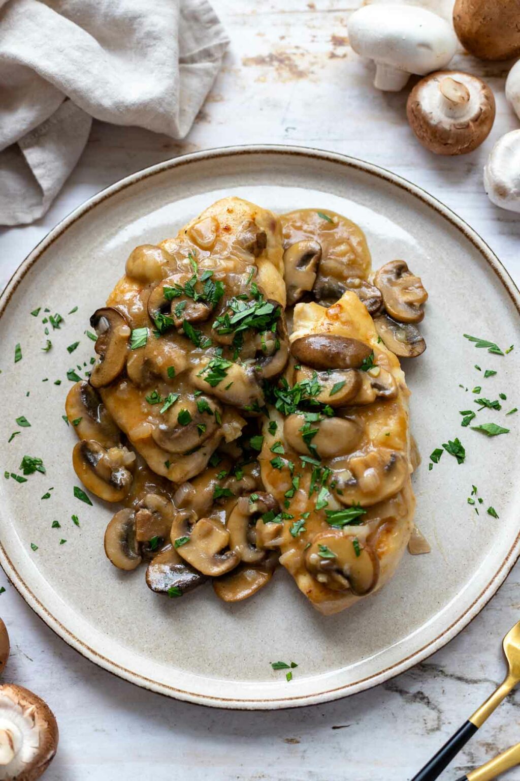 MarsalaHähnchen mit Champignons Rezept Elle Republic