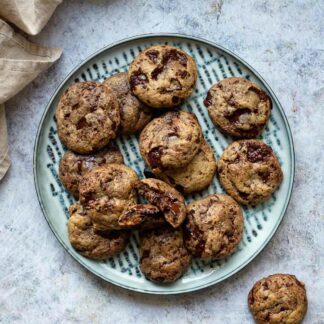 Schoko-Tahini-Kekse glutenfrei Cookie Rezept