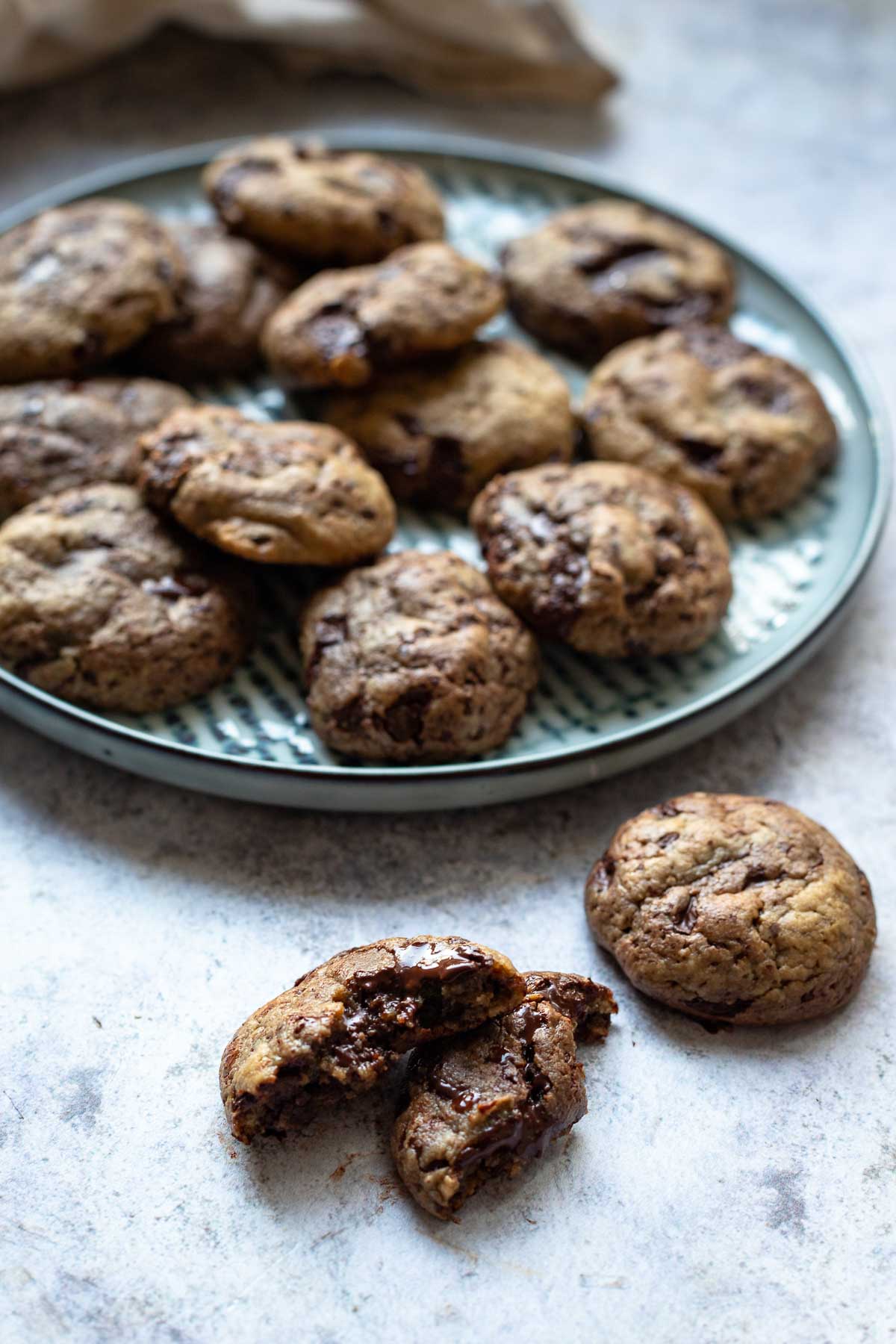 Schoko-Tahini-Kekse glutenfrei Cookie Rezept