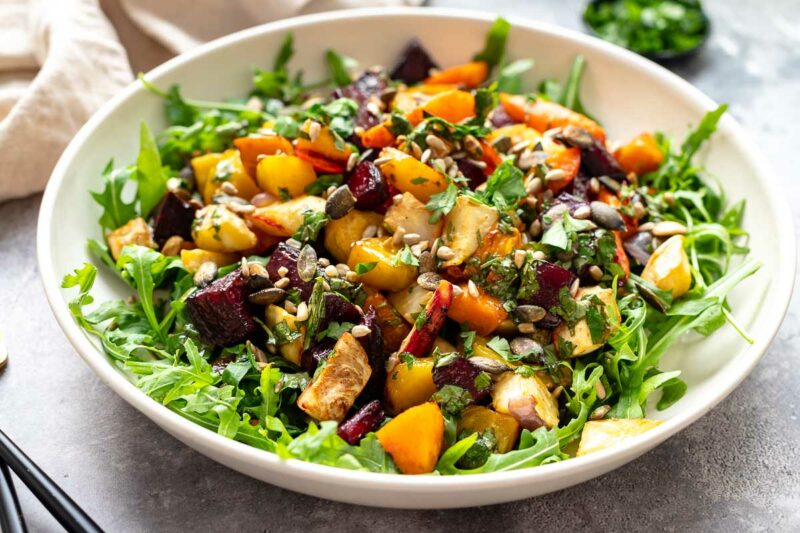 Warm Roasted Vegetable Salad Recipe Elle Republic