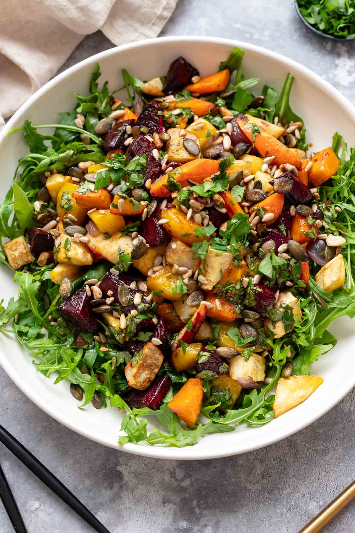 Warm Roasted Vegetable Salad