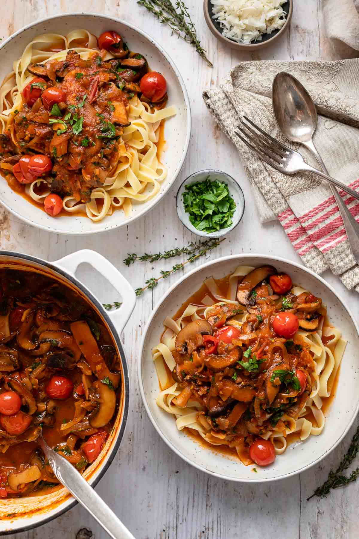 Mushroom Ragù with Mixed Mushrooms