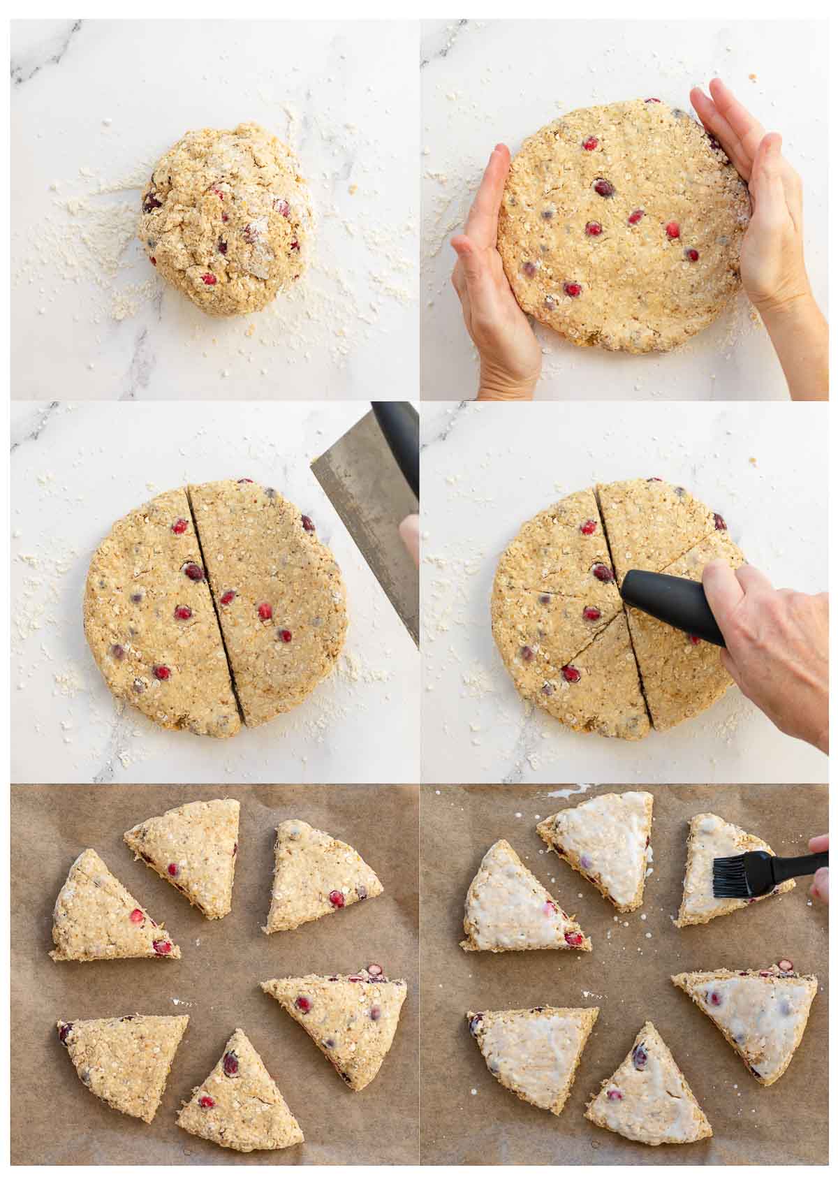 Cranberry Scones Schritte