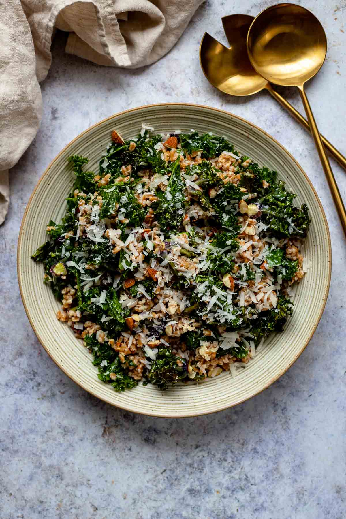Roasted Flower Sprouts Salad With Spelt