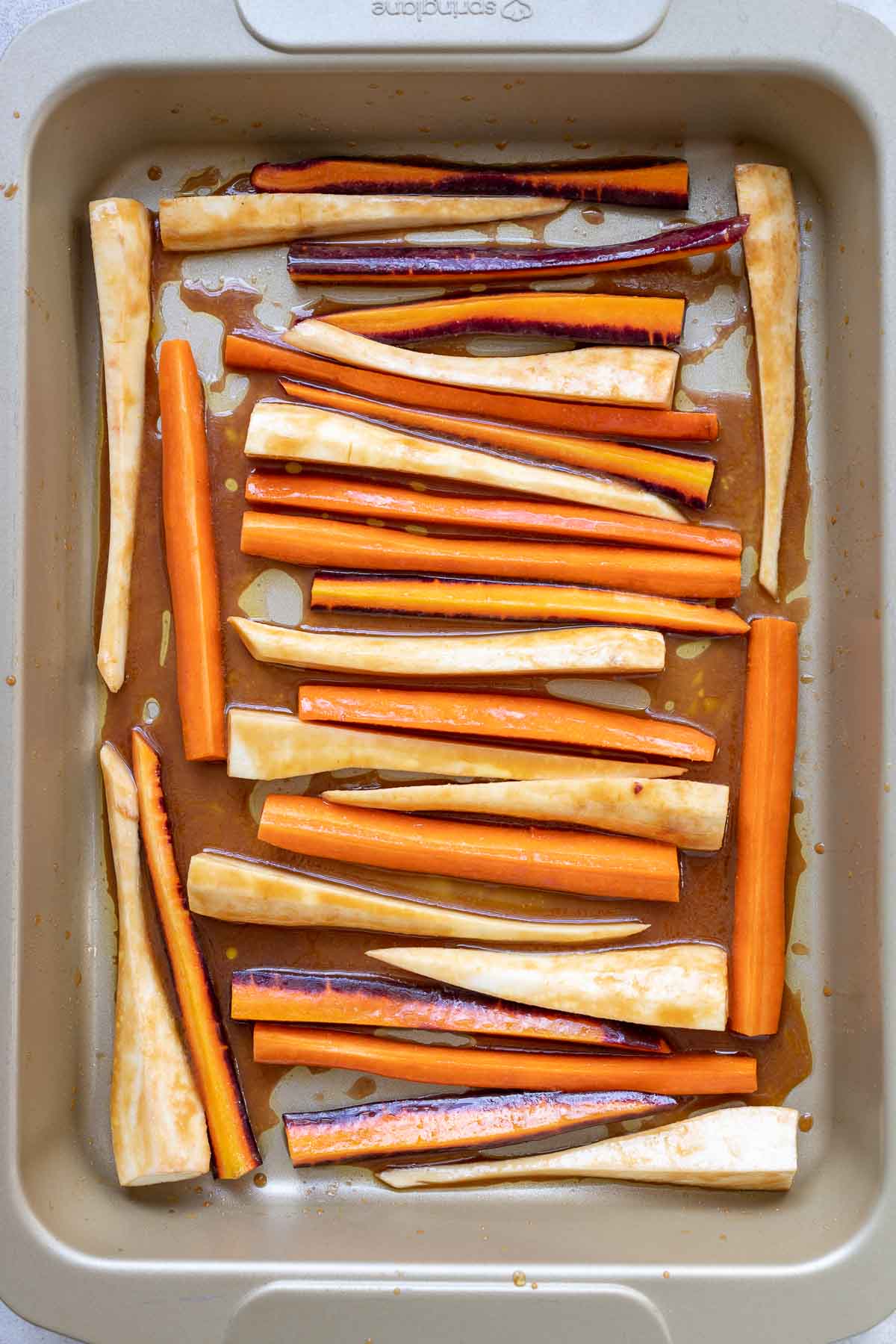 Miso Roasted Carrots and Parsnips 