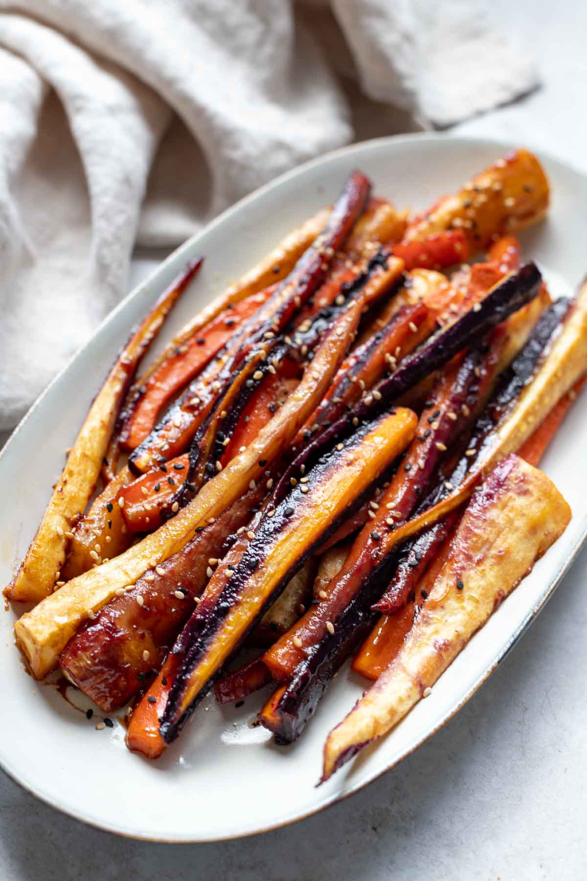 Miso Roasted Carrots and Parsnips