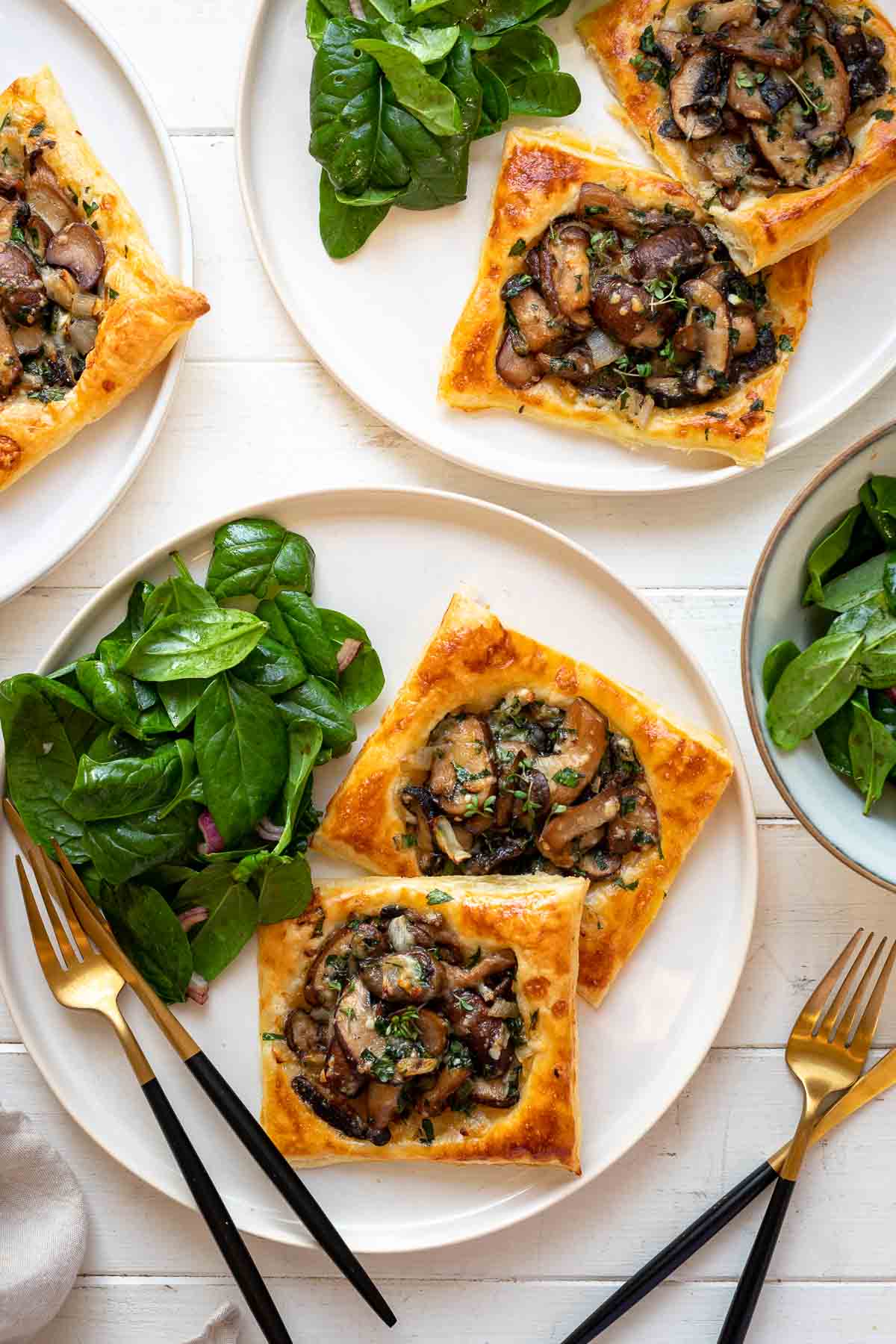 Wild Mushroom Tart with Gruyere