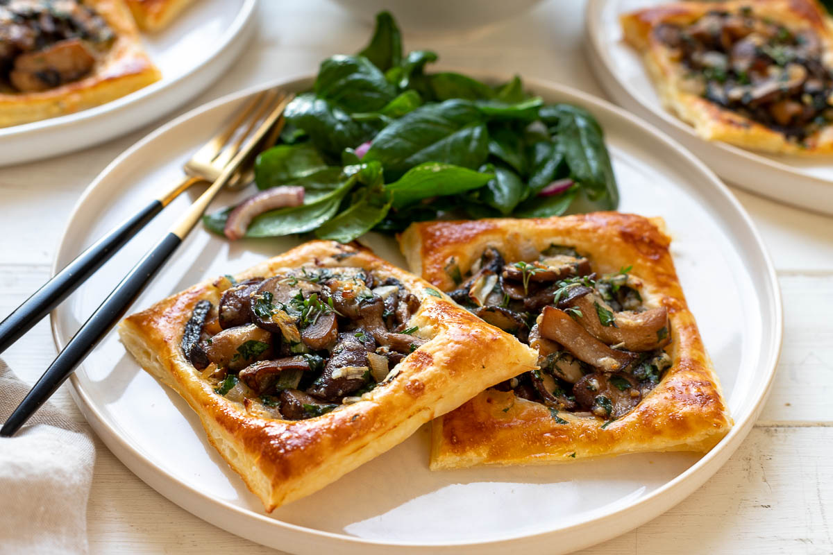 Wild Mushroom Tart with Gruyere