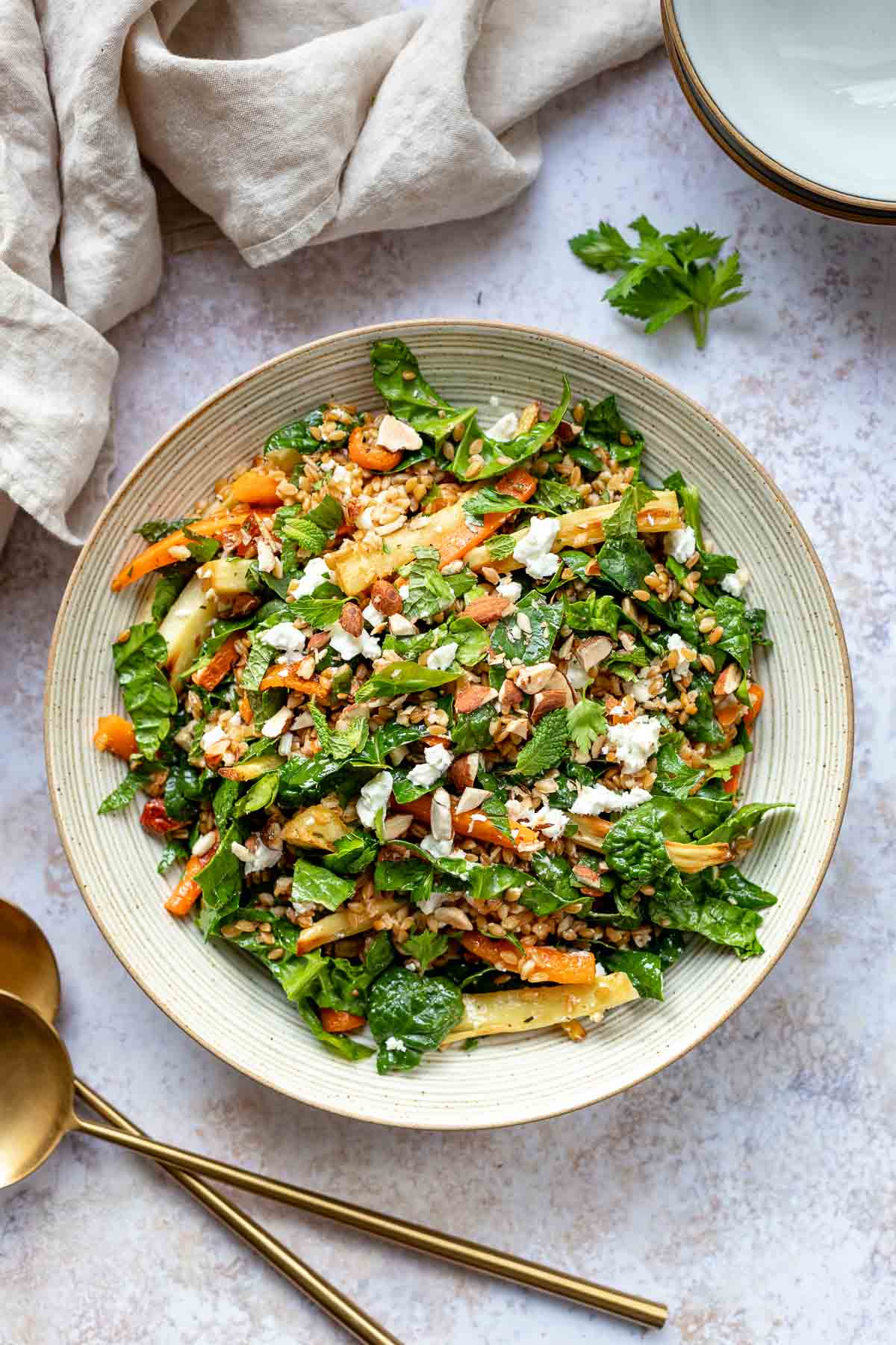 Einkorn Salad with Roasted Vegetables