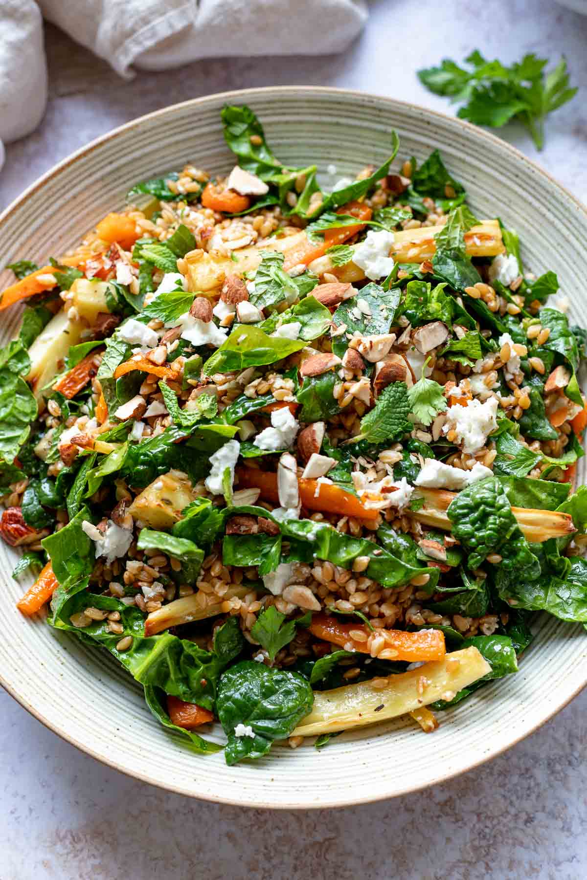 Einkorn Salad with Roasted Vegetables