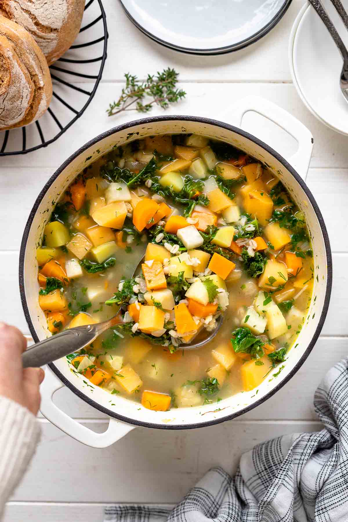 Steckrübensuppe - vegetarisches Eintopf Rezept