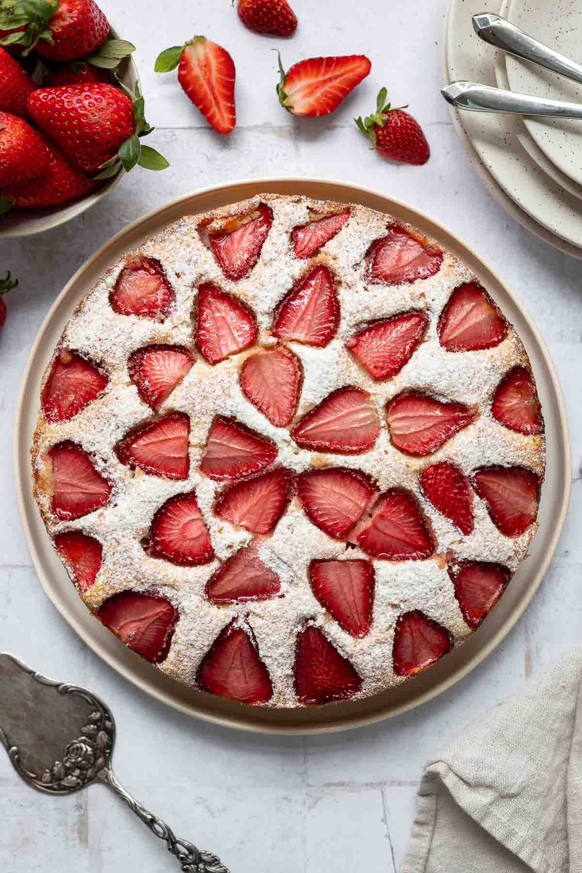 Strawberry Almond Cake