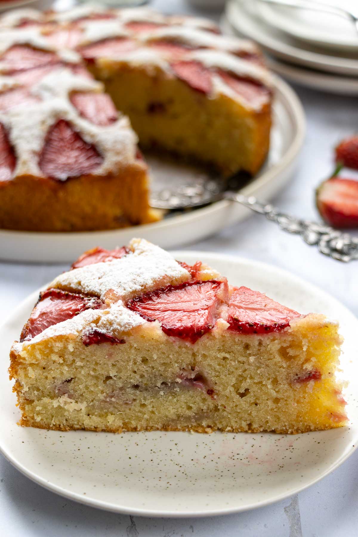 Erdbeer-Mandel-Kuchen Rezept