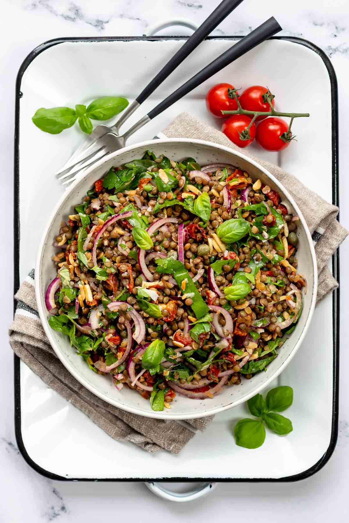 Easy Mediterranean Lentil Salad Recipe