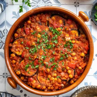 Veganes Auberginen Mesaka’a (ägyptisches Moussaka)