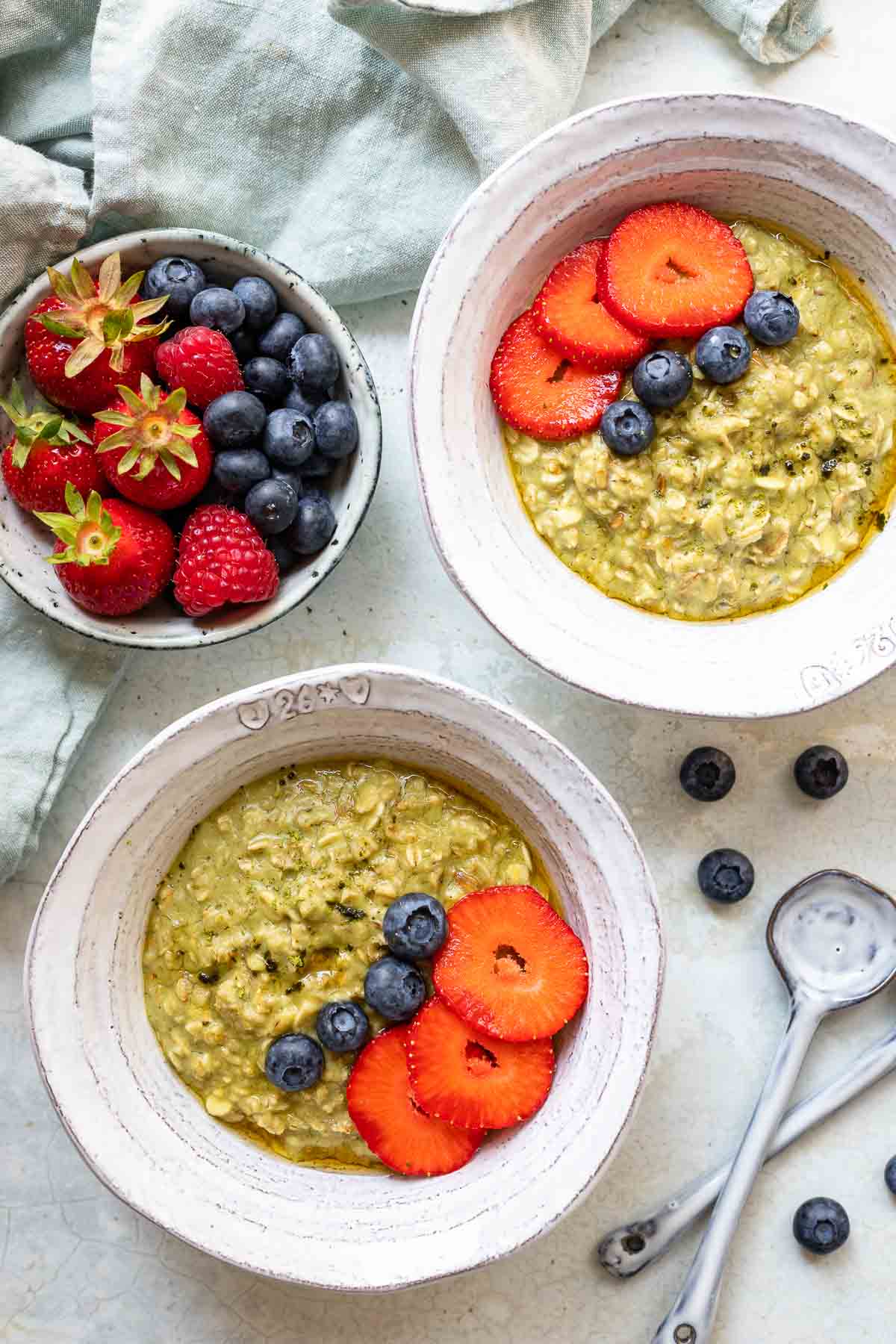 Vegane Matcha Porridge Rezept