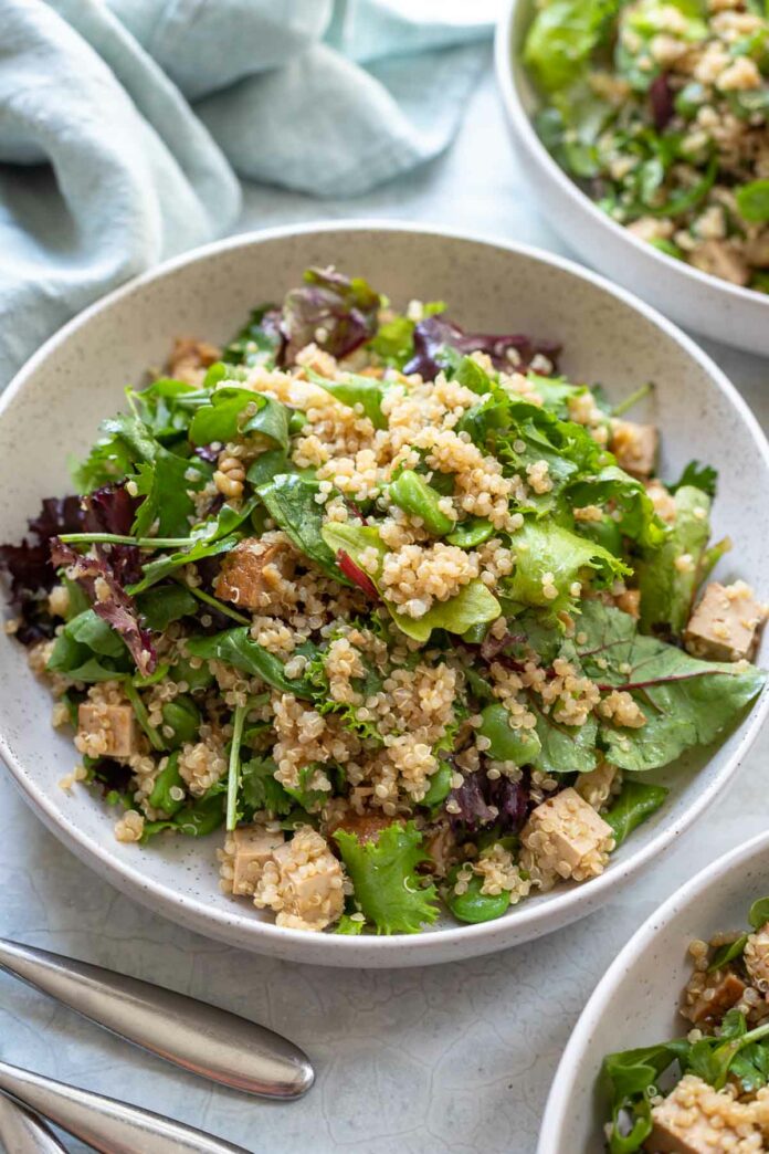 Quinoa Salat asiatische Art