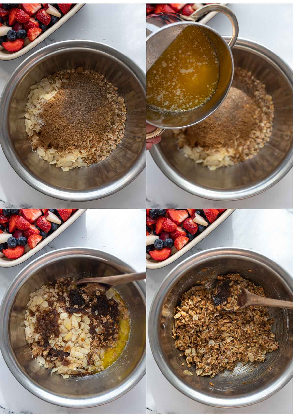 Steps for preparing crumble