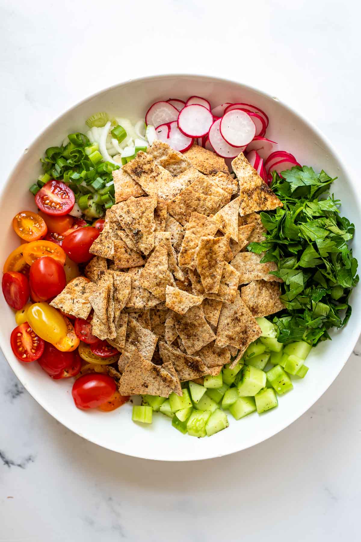 Fattoush Salad (Lebanese Bread Salad)