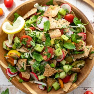 Fattoush Salat Rezept (Libanesischer Brotsalat)