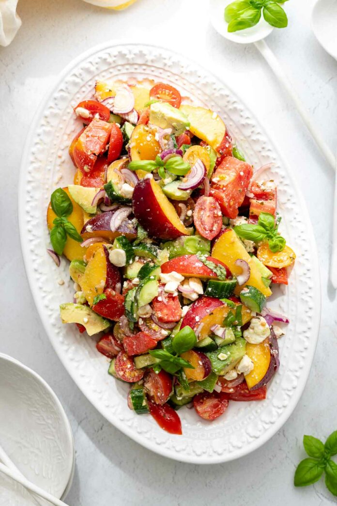 Tomaten-Nektarinen-Salat Rezept - Perfekt zum Grillen