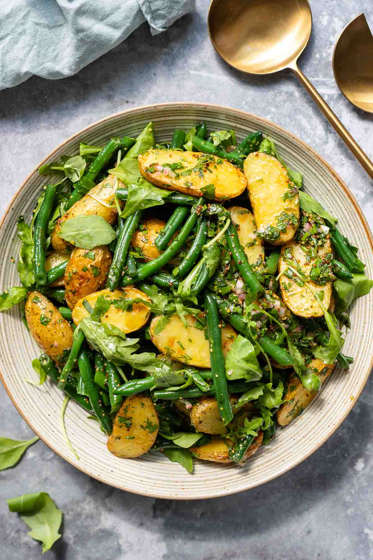 Kräuter-Kartoffelsalat mit grünen Bohnen | Rezept | Elle Republic
