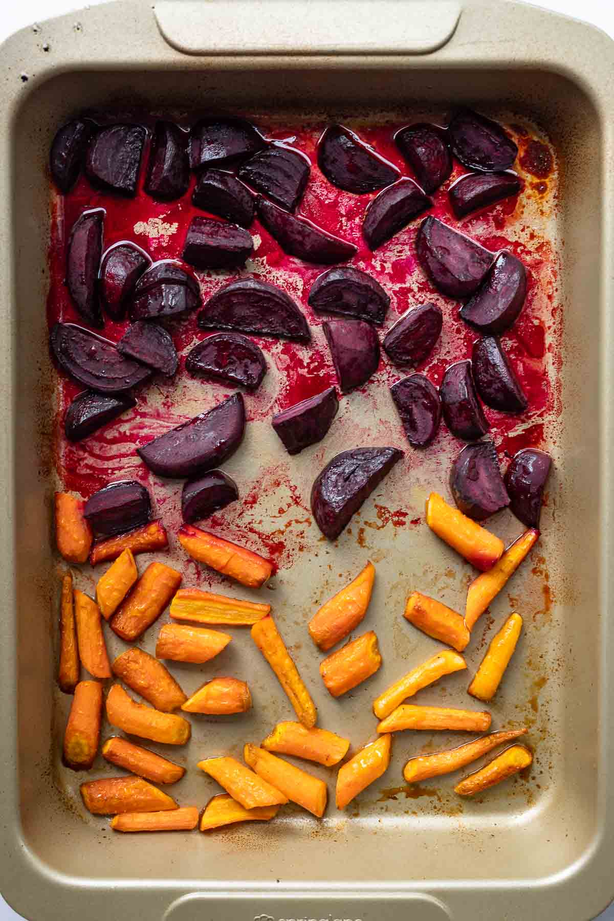 roasted beetroot and carrots
