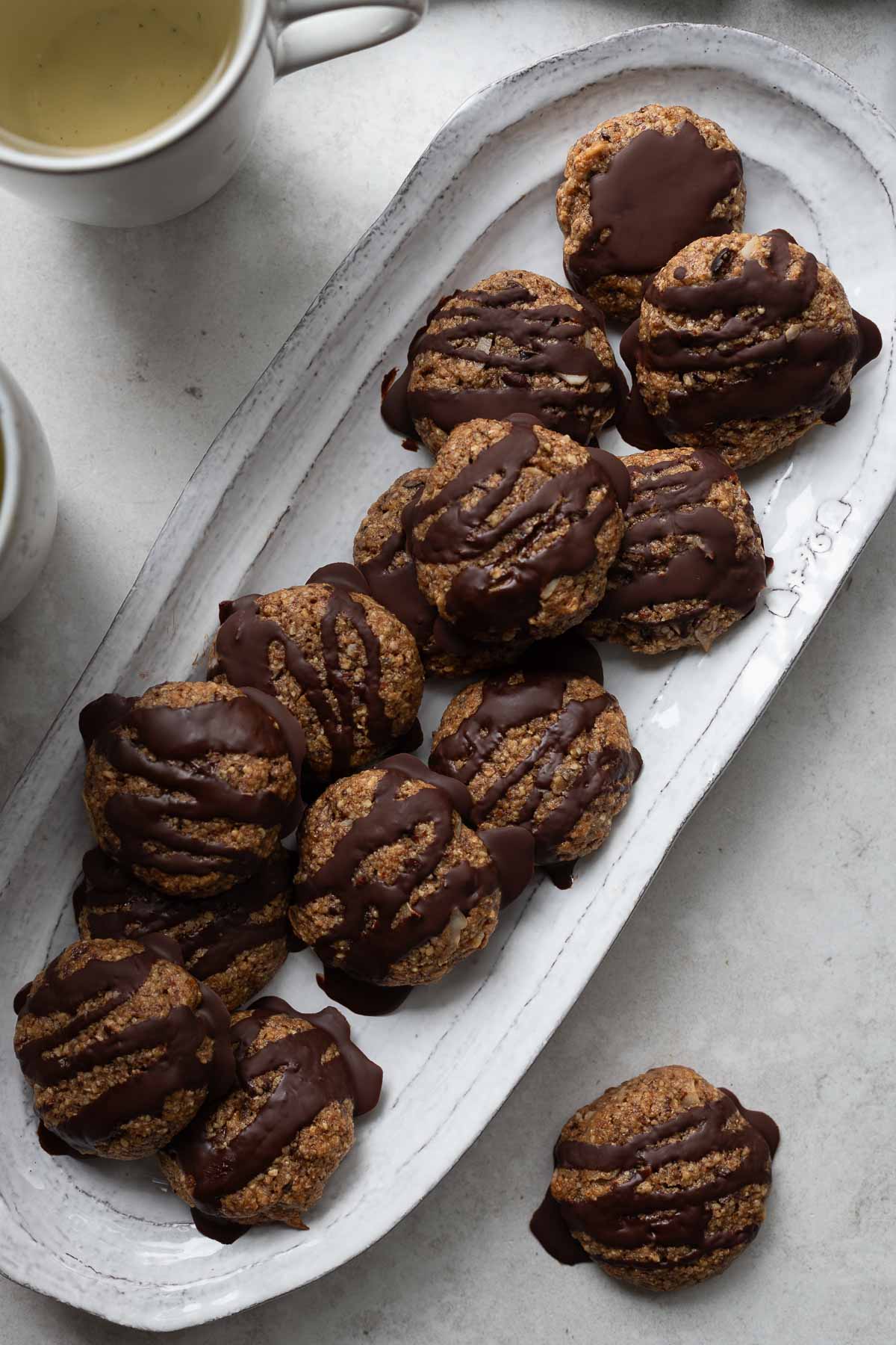 Almond Coconut Cookies with Chocolates