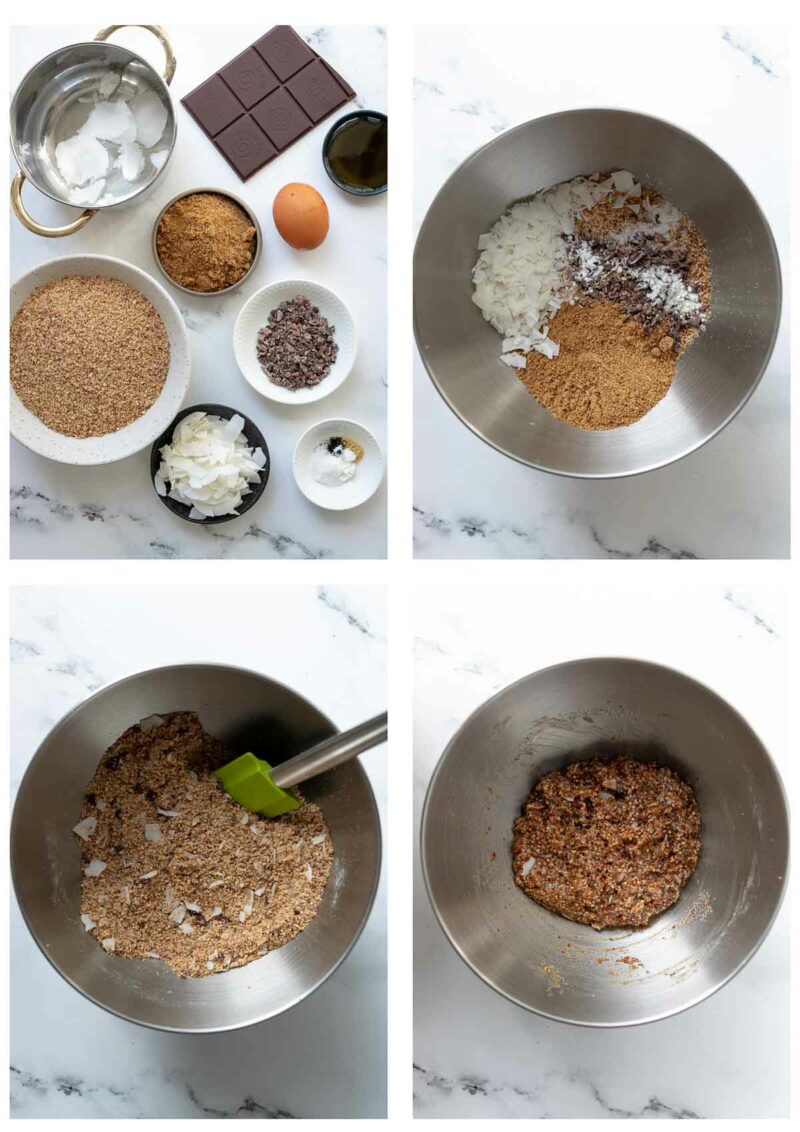 Mandel Kokosplätzchen mit Schokolade | Rezept | Elle Republic