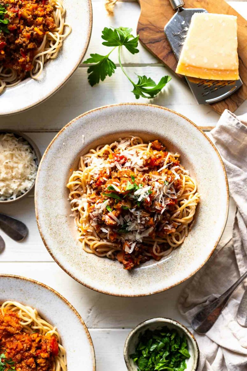 Gemüse-Bolognese | Bolognesesauce mit verstecktem Gemüse