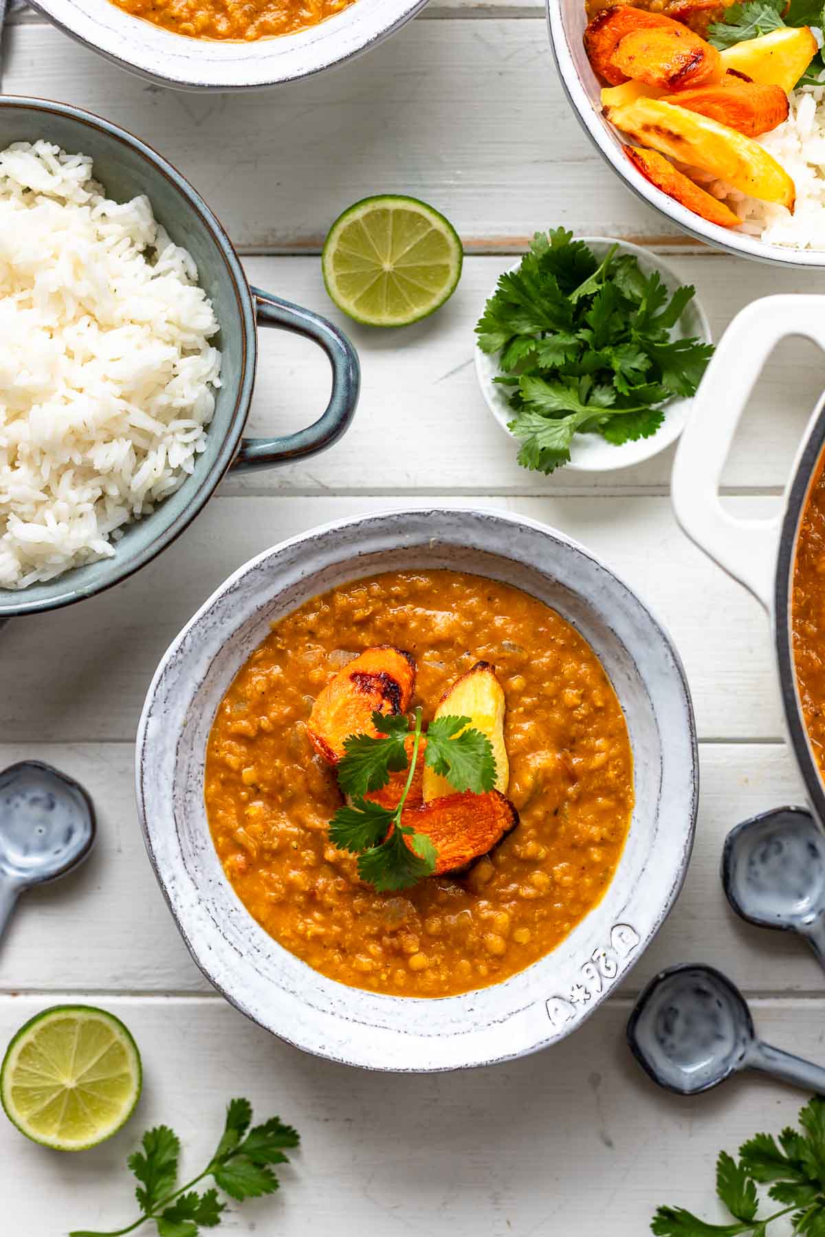 Rote Linsen Dal (Indisches Veganes Curry)