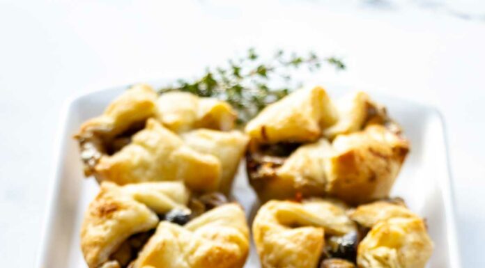 Pilz-Tartelettes mit Maronen und Roquefort
