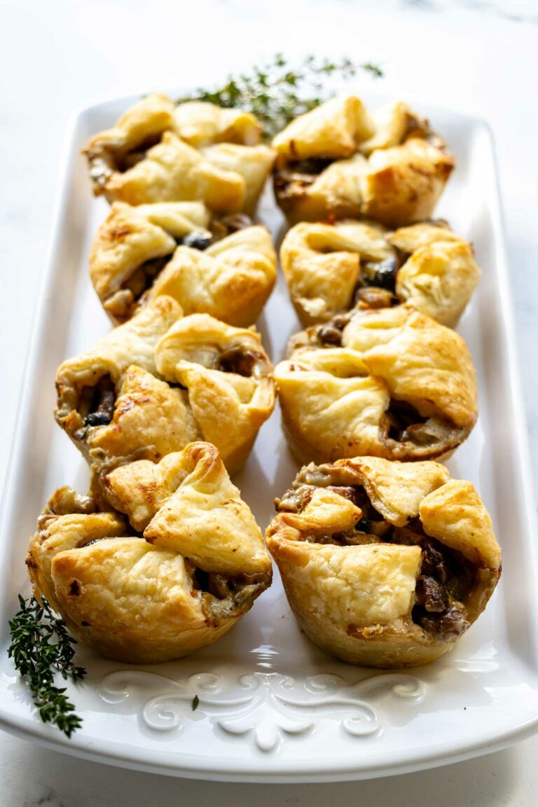 Pilz-Tartelettes mit Maronen und Roquefort