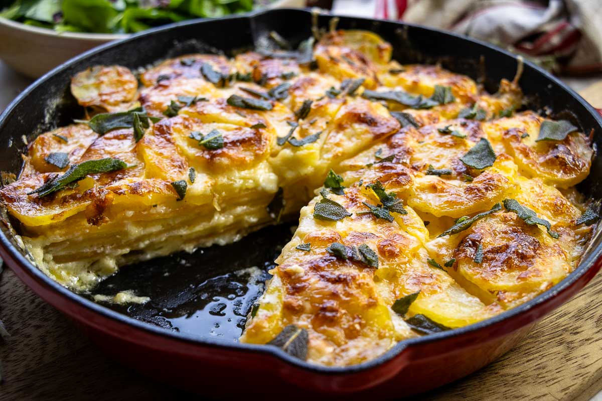 Kartoffel Gratin mit Steckrübe Rezept