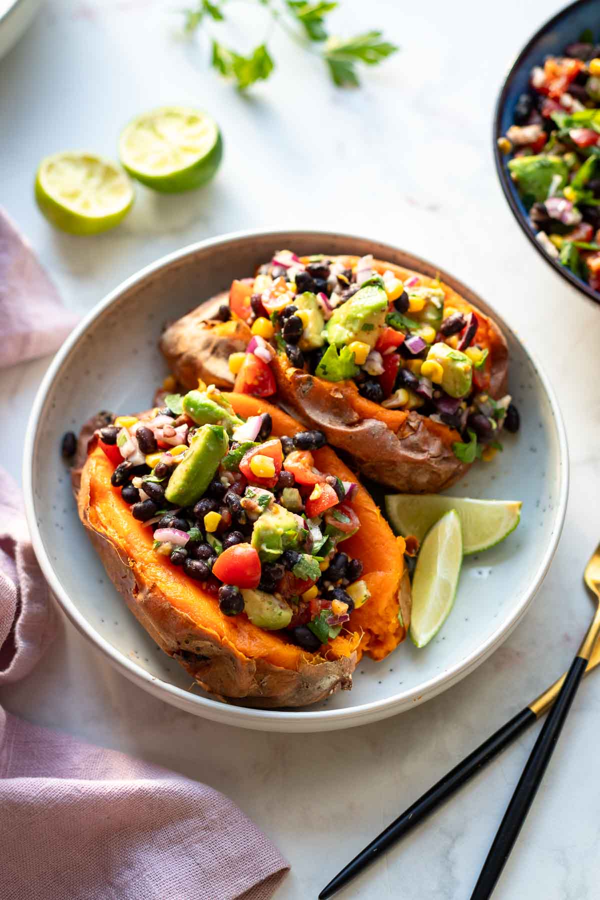 Mexican-Style Stuffed Sweet Potatoes