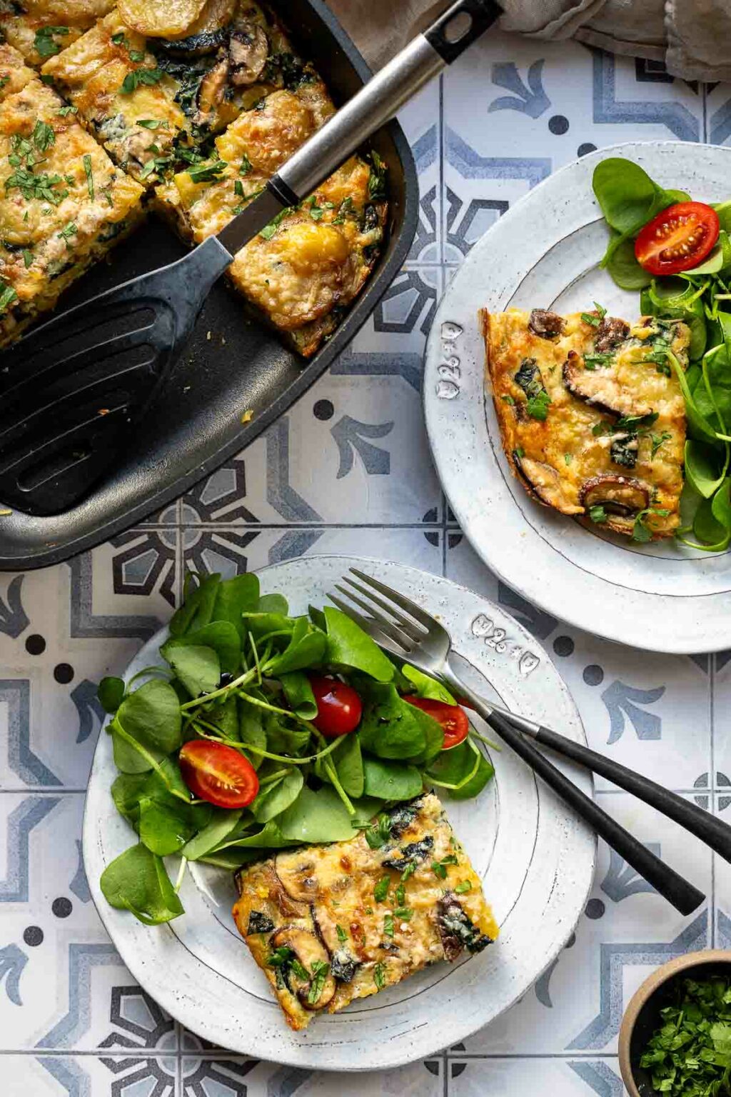 Pilz-Kartoffel-Tortilla | Rezept | Elle Republic