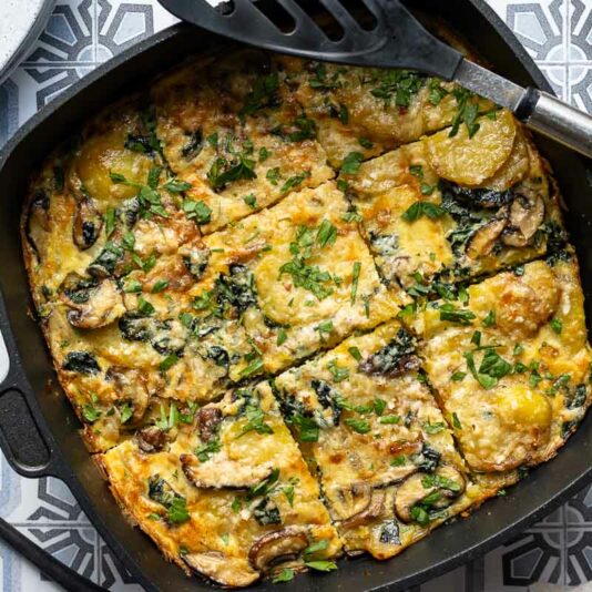 Pilz-Kartoffel-Tortilla | Rezept | Elle Republic