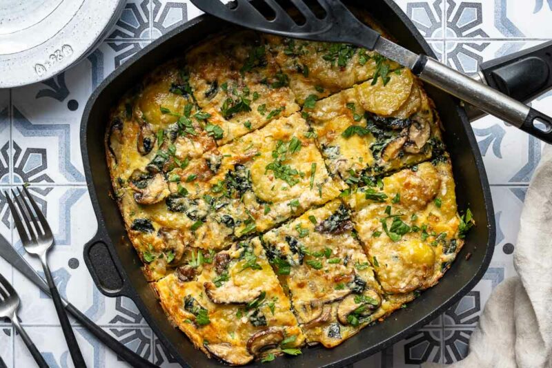 Pilz-Kartoffel-Tortilla | Rezept | Elle Republic