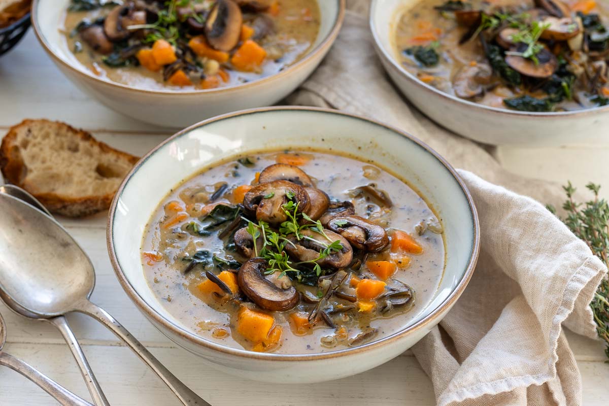 Mushroom and Wild Rice Soup