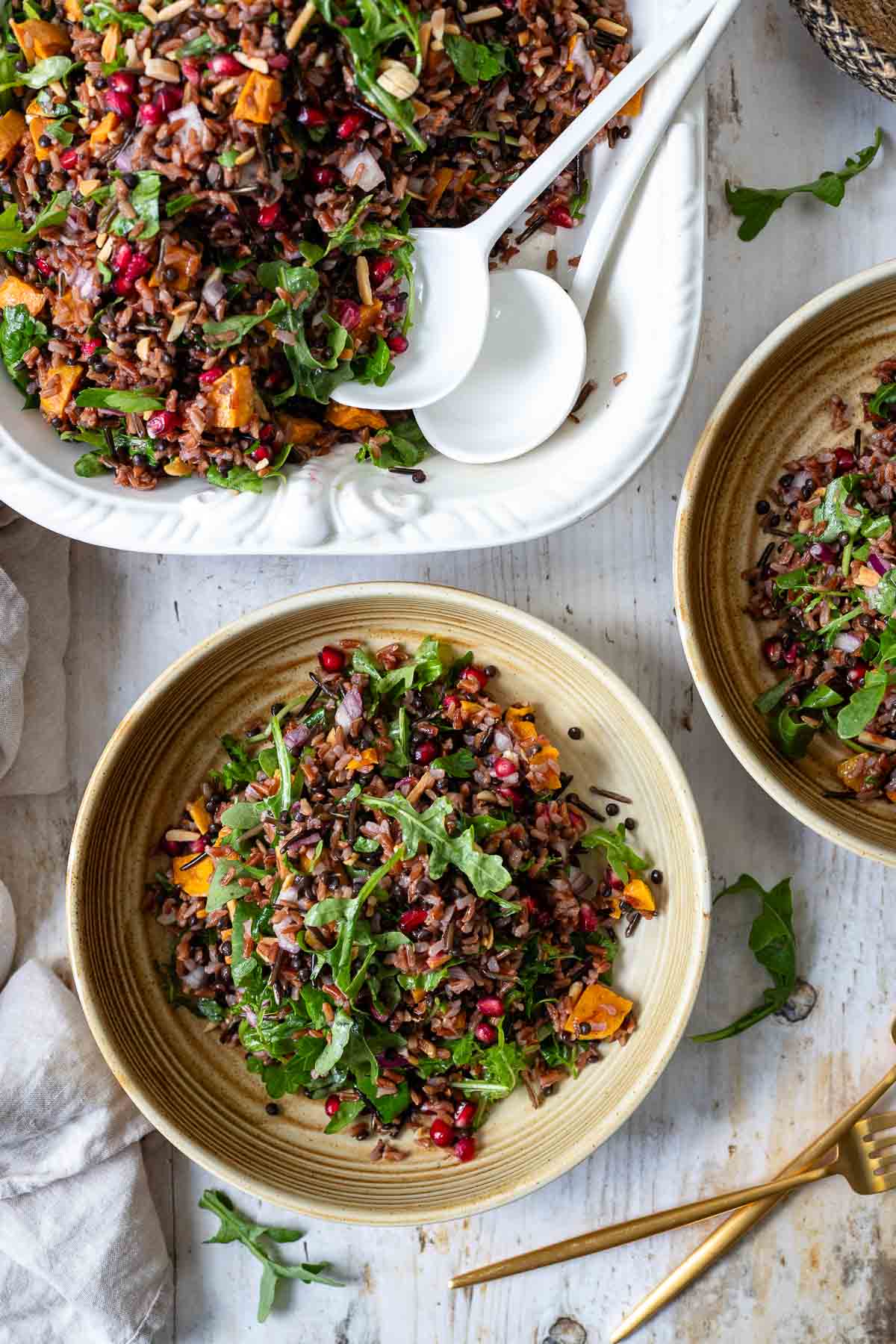 Wildreissalat mit Linsen und Süßkartoffeln | Rezept | Elle Republic