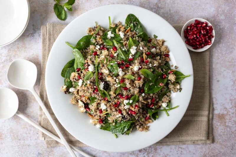 Quinoa Salad with Feta, Cranberries, and Herbs
