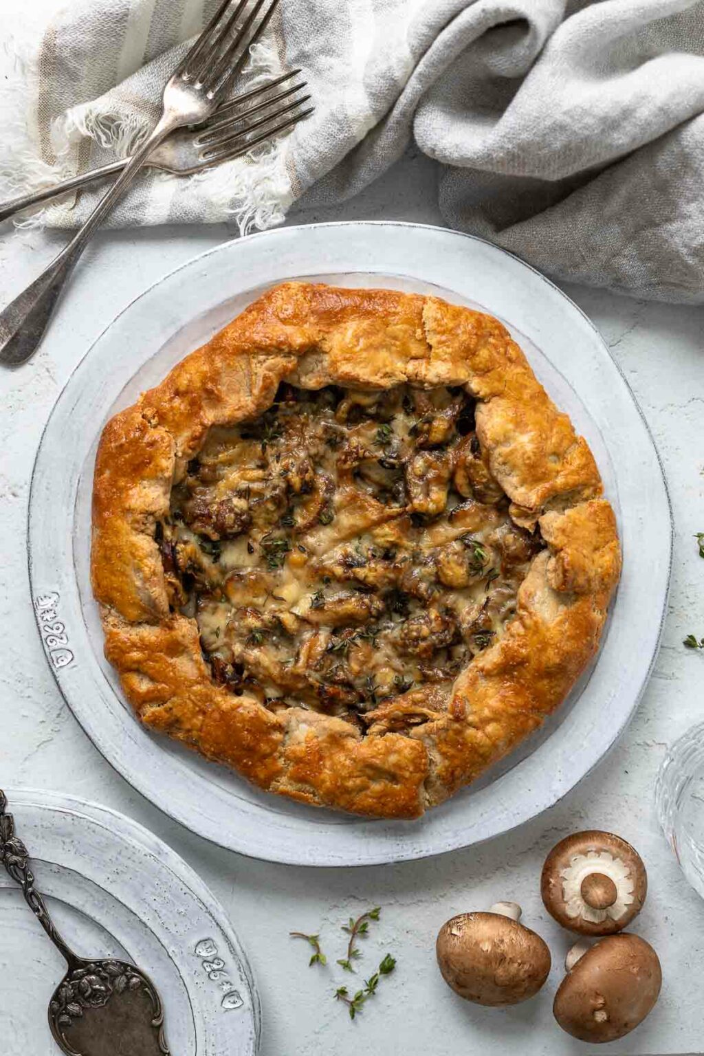 Galette mit Pilzen (Pilz-Tarte Rezept) | Elle Republic