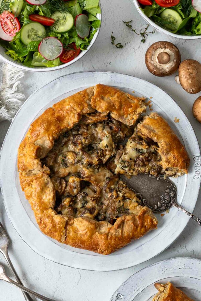 Galette mit Pilzen (Pilz-Tarte Rezept)