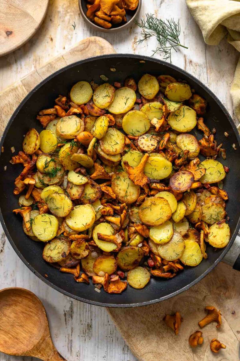 Bratkartoffeln mit Pfifferlingen