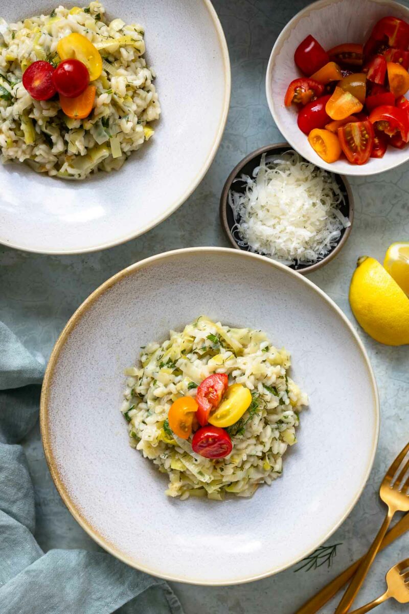  Lemon Leek Risotto recipe with dill and parsley