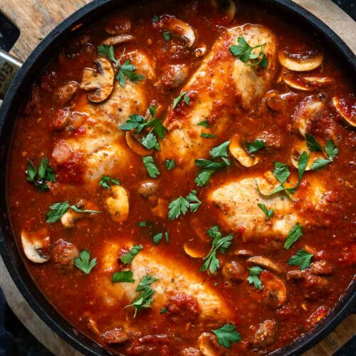 Pollo alla Cacciatora (Hähnchenpfanne italienisch) | Rezept | Elle Republic