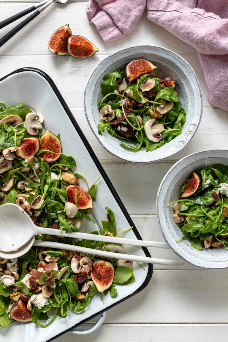 Rucola Salat mit Feigen und Ziegenkäse | Rezept | Elle Republic Rucola Salat mit Feigen und Ziegenkäse | Rezept | Elle Republic